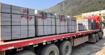 哈密 芝麻灰地铺石出货日常