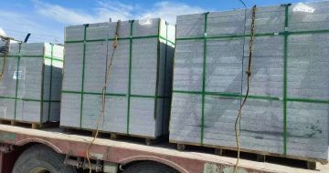 哈密 芝麻白花岗岩地铺石装车日常