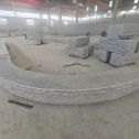 哈密 芝麻白异形坐凳，自然面光面弧形加工