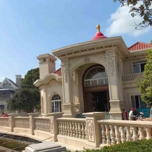 哈密 黄金麻花岗岩欧式别墅