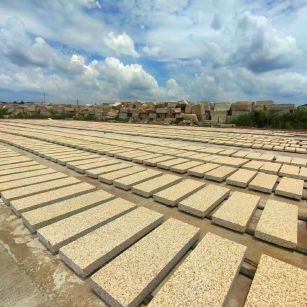 哈密 黄金麻荔枝面花岗岩石材地铺石防护中