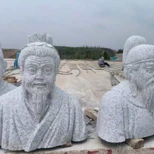 哈密 白麻花岗岩石材人物立体雕刻