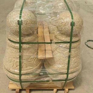 哈密 黄金麻异形定制雕花——棒棒糖挡车柱