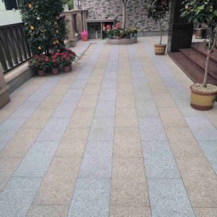 哈密 黄金麻白麻荔枝面庭院铺装展示