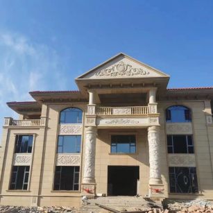 哈密 黄金麻花岗岩别墅外墙干挂