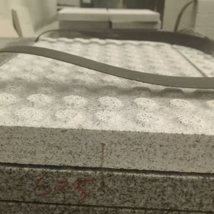 哈密 芝麻白花岗岩6.0公分荔枝面五轴加工雕刻盲点