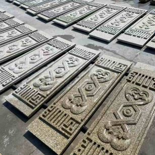 哈密 黄金麻花岗岩外墙雕刻板