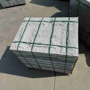 哈密 白麻花岗岩石材自然面蘑菇石成品