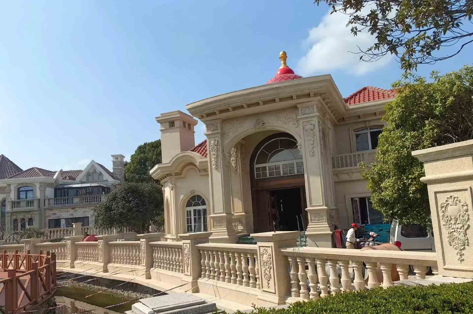 哈密 黄金麻花岗岩欧式别墅