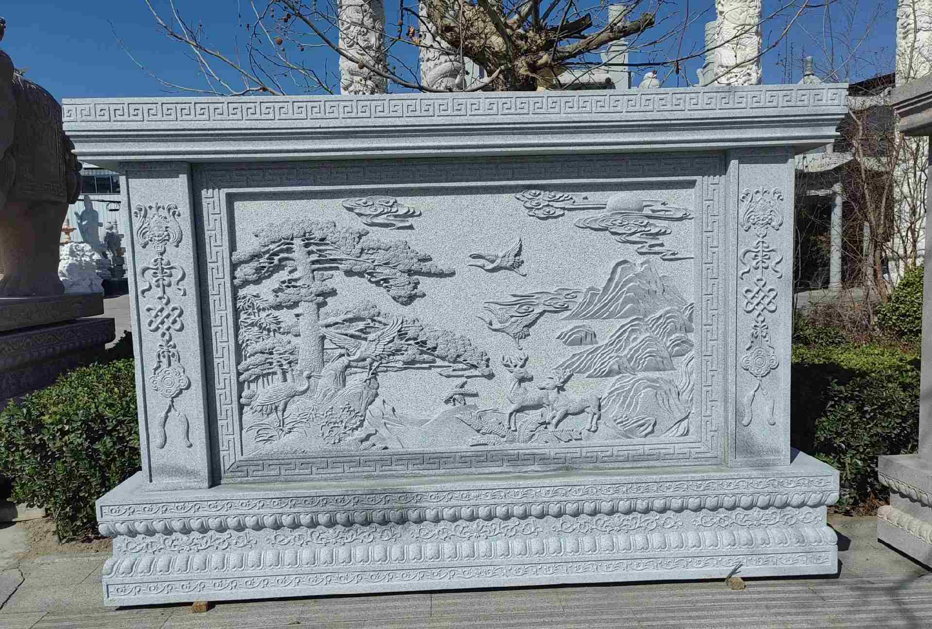 哈密 芝麻白大型照壁，屏风，影壁