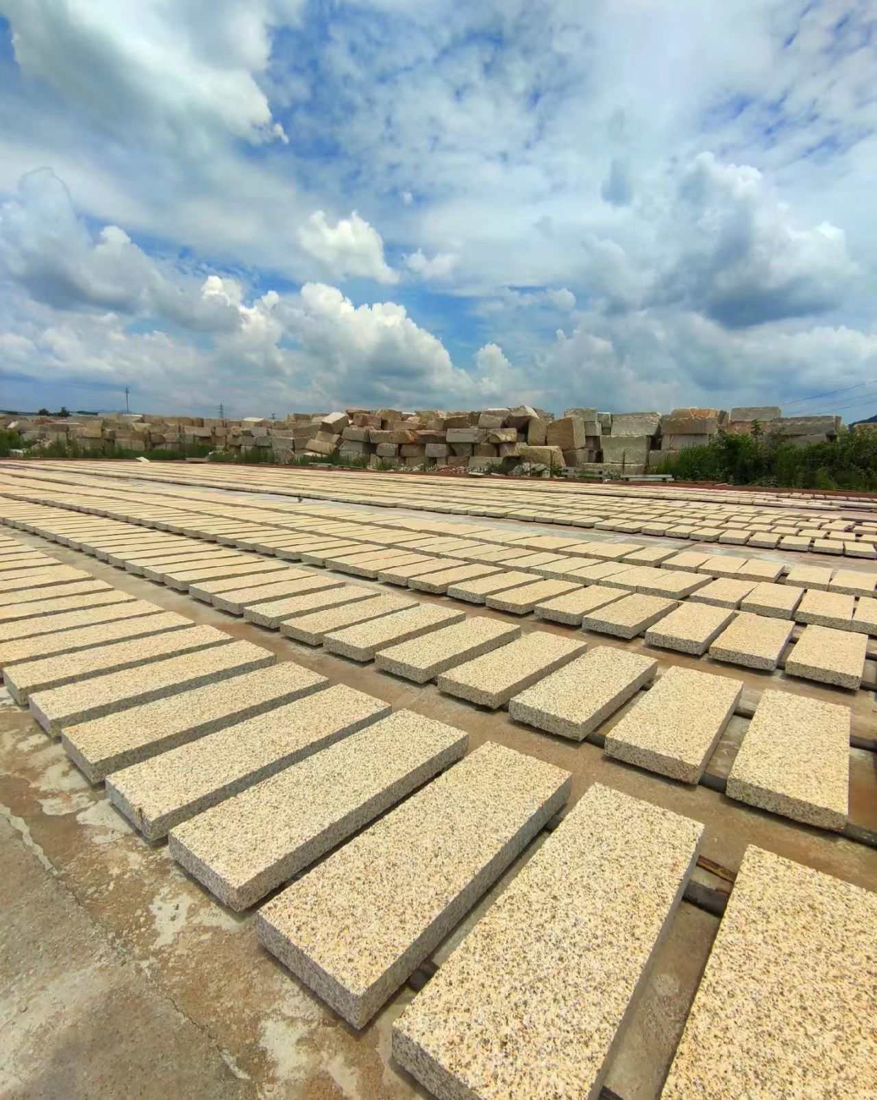 哈密 黄金麻花岗岩荔枝面地铺石防护中