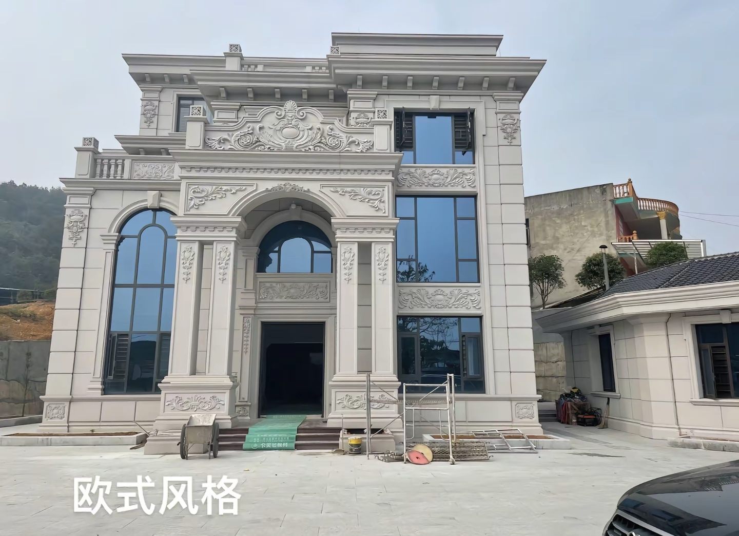 哈密 白麻花岗岩别墅外墙干挂